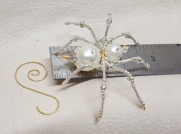 Steampunk Beaded Pearl Spider picture