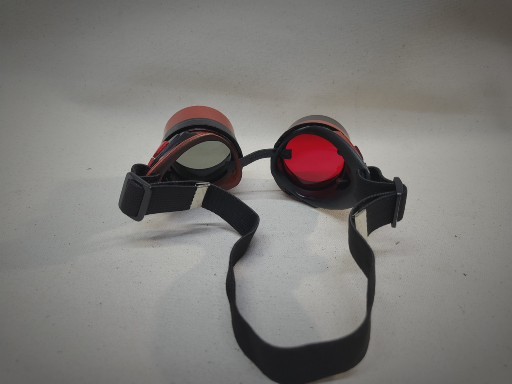 Slightly Distressed Steampunk Goggles Inspired By Harley Quinn picture