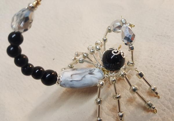 Steampunk Beaded Black and Gray Scorpion picture