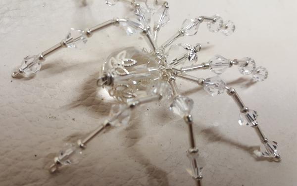 Steampunk/Christmas Faceted Crystalline Ice Spider picture