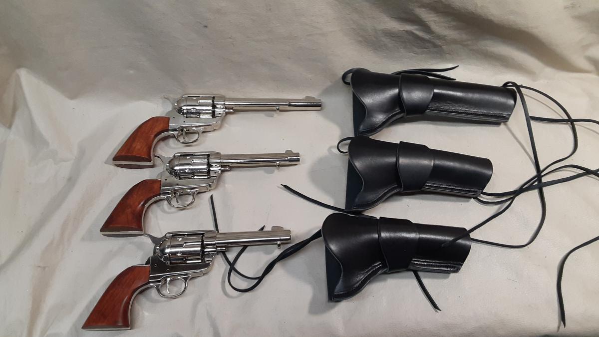 1873 Colt "Peacemaker" Revolver Non Firing Replica w/Holster picture