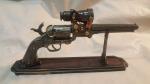 Steampunk 1851 Colt Navy Revolver Non Firing Replica W/Scope and Optional Holster