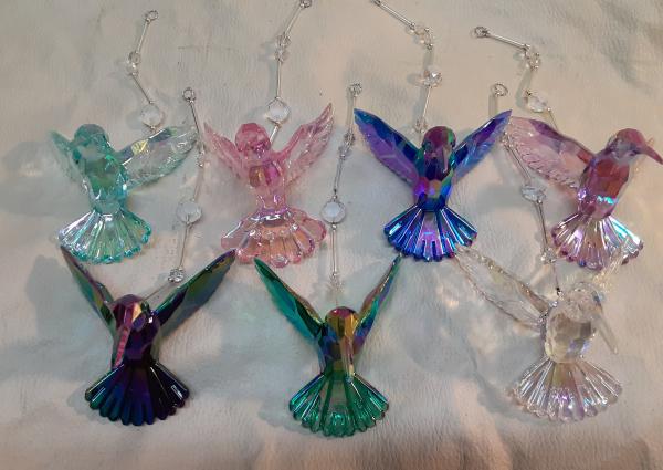 Crystal Hummingbird Sun Catcher in 7 Different Colors picture