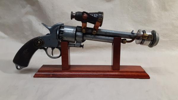 Steampunk 1860 Confederate Le Mat Aether Revolver W/Scope picture