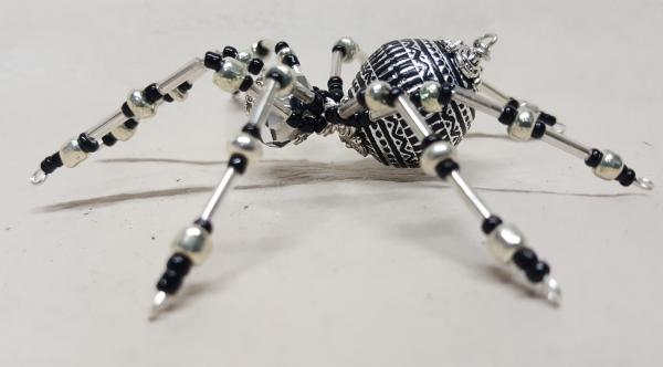 Christmas Silver Beaded Spider picture