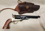 Steampunk 1860 Colt Army Non-Firing Revolver w/Holster