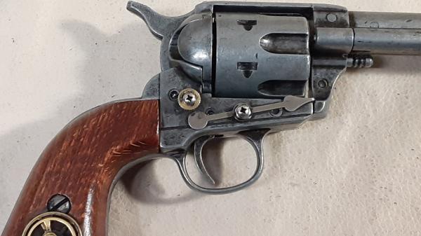 Steampunk 1873 Colt Gray "Peacemaker" Revolver Non Firing Replica w/Holster picture