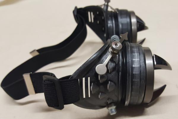 Steampunk Black Kraken Engineer Goggles picture