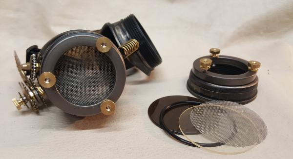 Steampunk Double Winged Brown Valkyrie Goggles picture