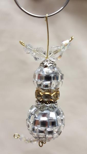 Beaded Crystal Kitty Cat Ornament picture