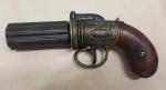 Steampunk 1840 Aged British Pepperbox Revolver Revolver
