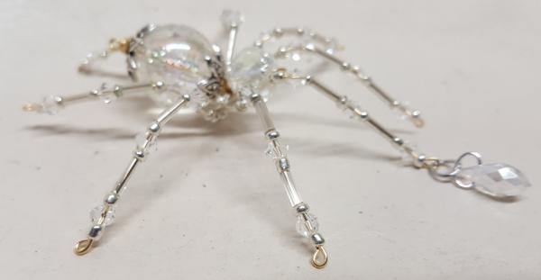 Steampunk/Christmas Dew Drop Crystalline Ice Spider picture