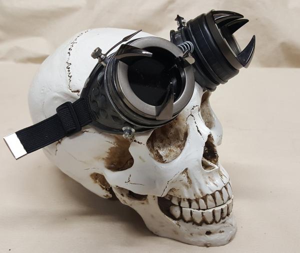 Steampunk Black Kraken Engineer Goggles picture