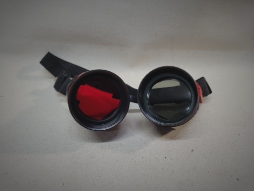 Slightly Distressed Steampunk Goggles Inspired By Harley Quinn picture