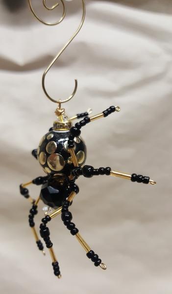 Steampunk Black/Gold Spotted Spider picture