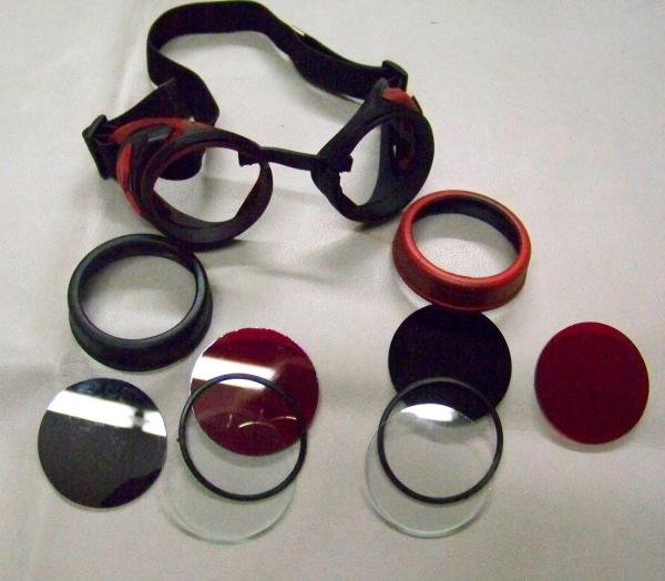 Slightly Distressed Steampunk Goggles Inspired By Harley Quinn picture