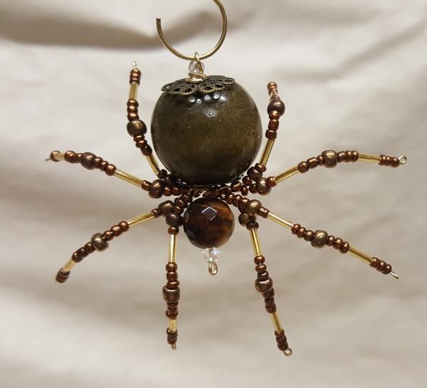 Steampunk Beaded Barn Spider picture