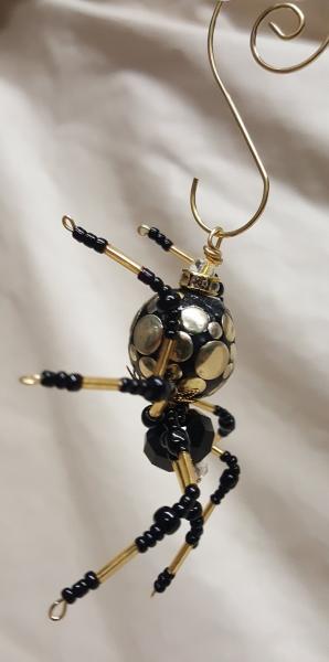 Steampunk Black/Gold Spotted Spider picture