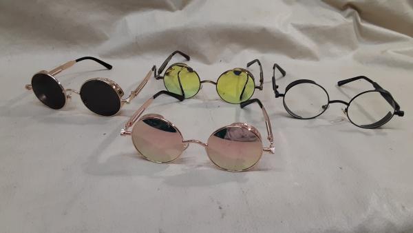 Steampunk Style Round Sunglasses