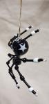 Steampunk/Christmas Black Star Beaded Spider