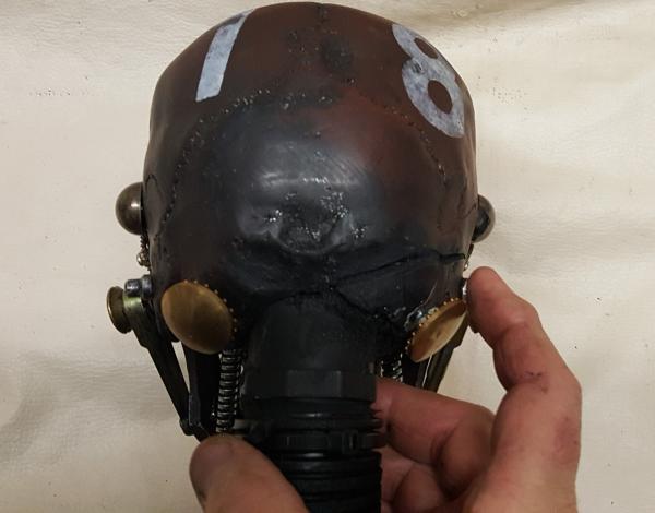 Steampunk Terminator T-18 Battle Damaged Skull picture