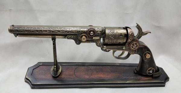 Steampunk 1851 Colt Navy Revolver Non Firing Replica #2 picture