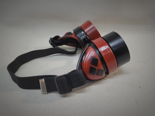 Slightly Distressed Steampunk Goggles Inspired By Harley Quinn picture