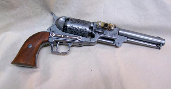 Steampunk 1849 Dragoon Revolver Non Firing Replica picture