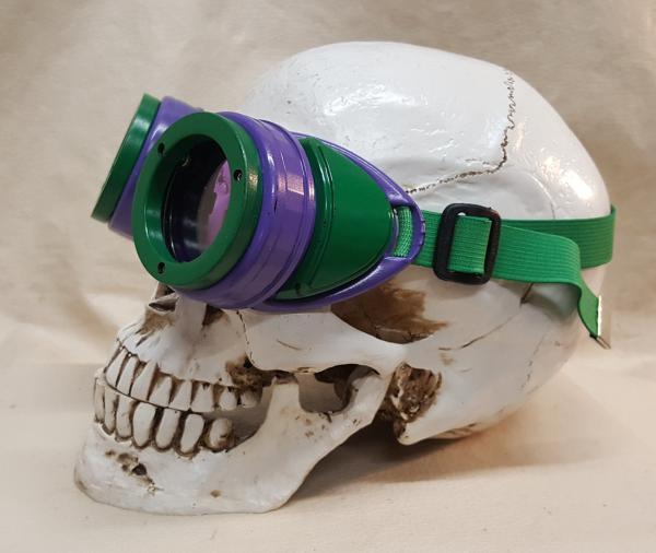 Slightly Distressed Steampunk Goggles Inspired By The Joker picture
