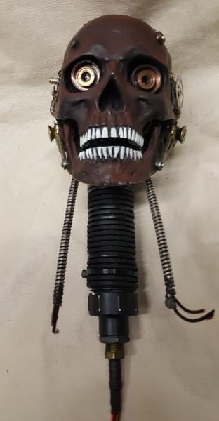 Steampunk Terminator T-18 Battle Damaged Skull picture