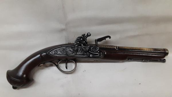 18th Century Non-Firing Aged Pirate's Flintlock Pistol Replica picture