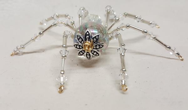 Steampunk/Christmas Dew Drop Crystalline Ice Spider picture