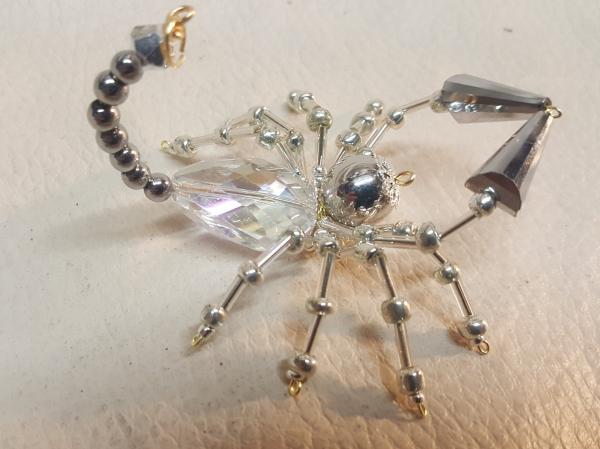 Steampunk Beaded Pewter Scorpion picture