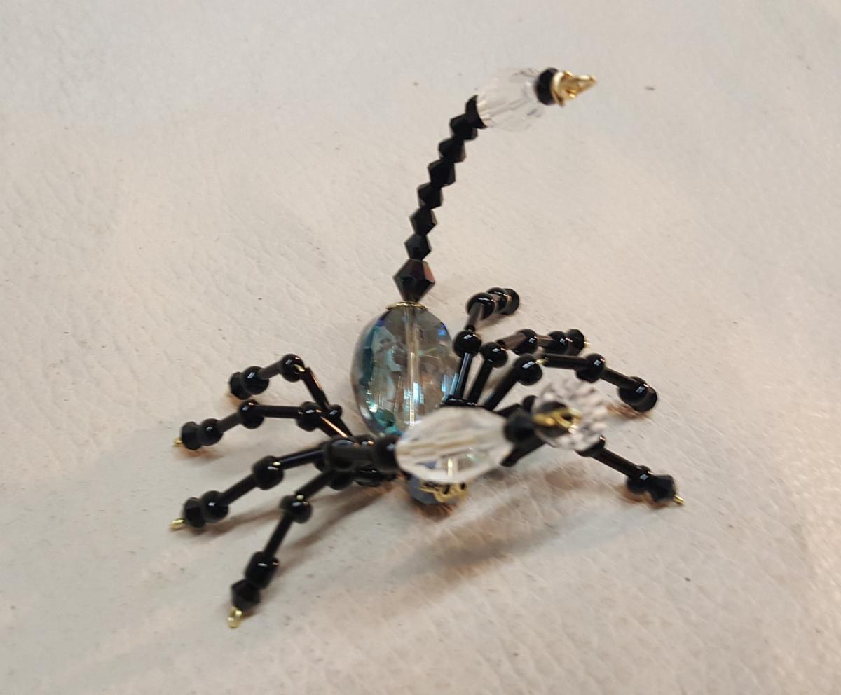 Steampunk Beaded Black Scorpion picture