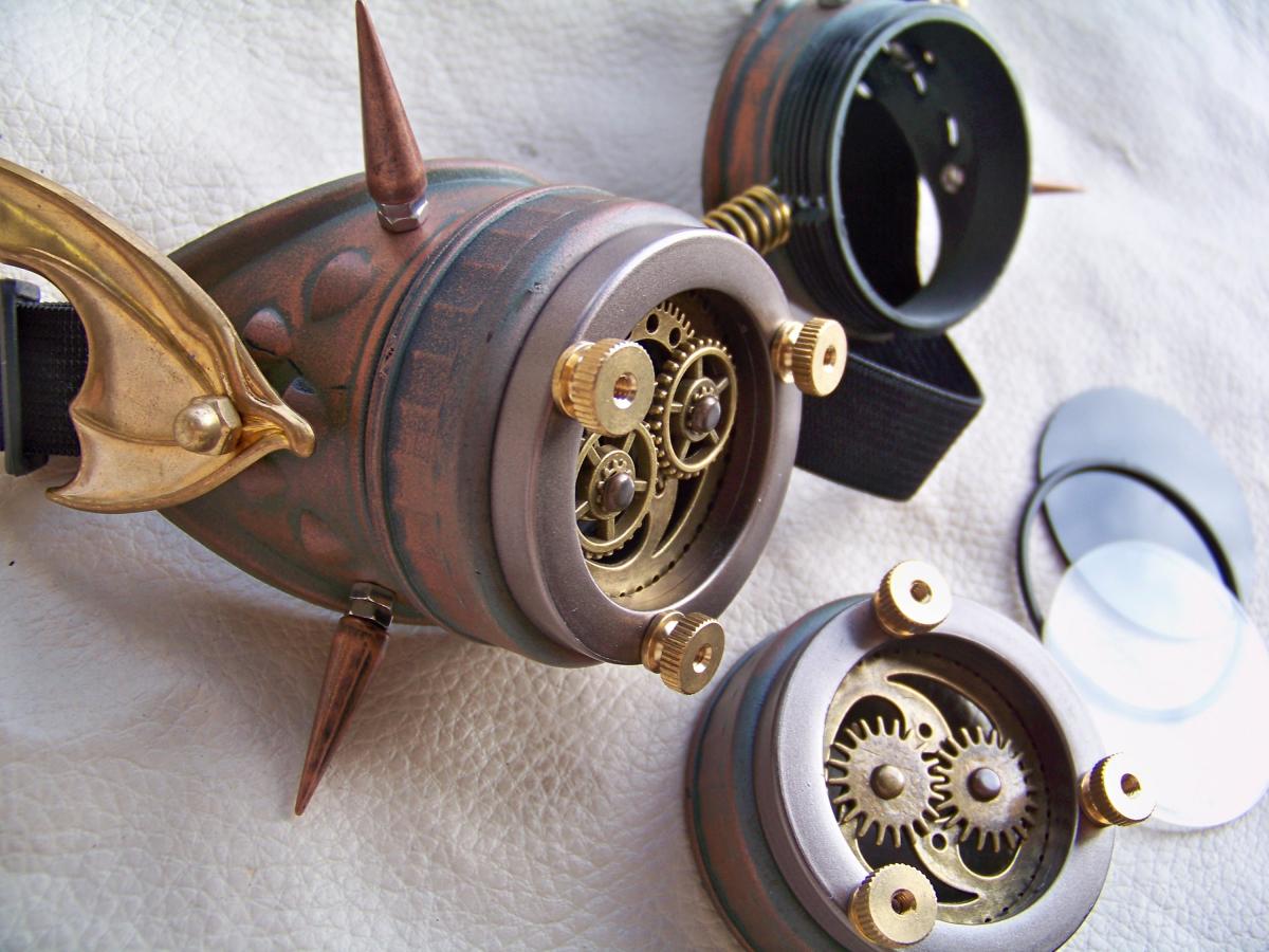 Steampunk Engineer Goggles- Demon Spawn picture