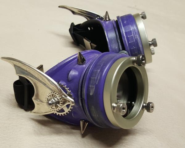 Steampunk Purple Engineer Goggles- Demon Spawn picture