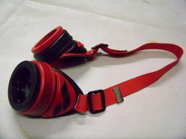 Slightly Distressed Steampunk Goggles Inspired By Harley Quinn picture