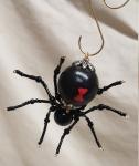 Steampunk Beaded Black Widow Spider