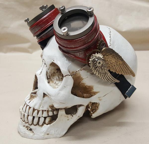 Steampunk Double Winged Red Valkyrie Goggles picture