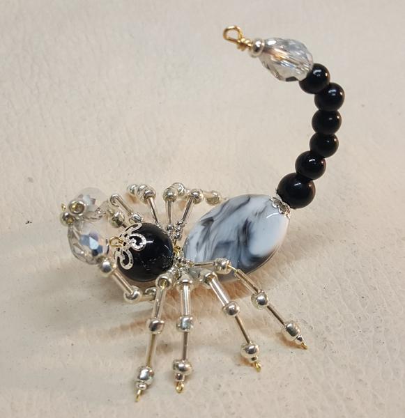 Steampunk Beaded Black and Gray Scorpion picture