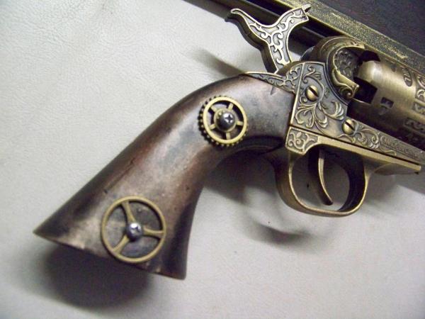 Steampunk 1851 Colt Navy Revolver Non Firing Replica #1 picture