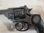 British 1887 Webley Non-Firing Revolver Replica with Leather Holster