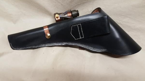 Steampunk 1860 Griswald and Gunnison Revolver Non Firing Replica W/Scope and Holster picture