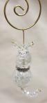 Beaded Crystal Kitty Cat Ornament