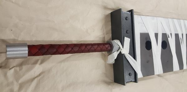 Custom Made Metal Cloud Strife Kingdom Hearts Buster Sword W/Materia picture