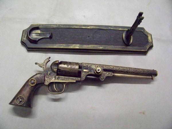 Steampunk 1851 Colt Navy Revolver Non Firing Replica #1 picture