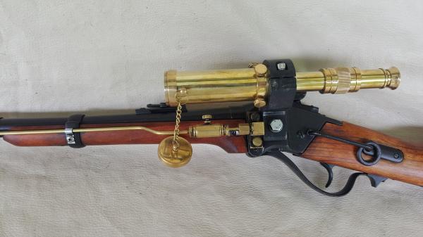 Steampunk Lever Action 1859 Sharps Carbine Ether Sniper Rifle W/Scope picture