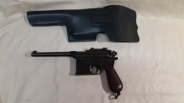 C 96 Broom Handle Mauser Non firing Replica with Holster picture