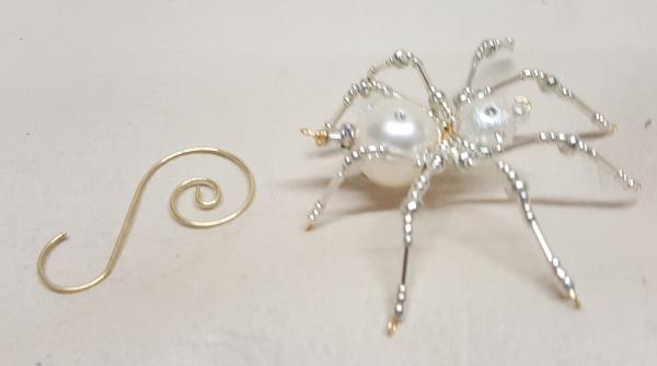 Steampunk Beaded Pearl Spider picture