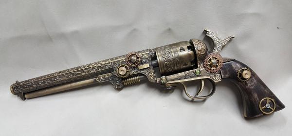 Steampunk 1851 Colt Navy Revolver Non Firing Replica #2 picture